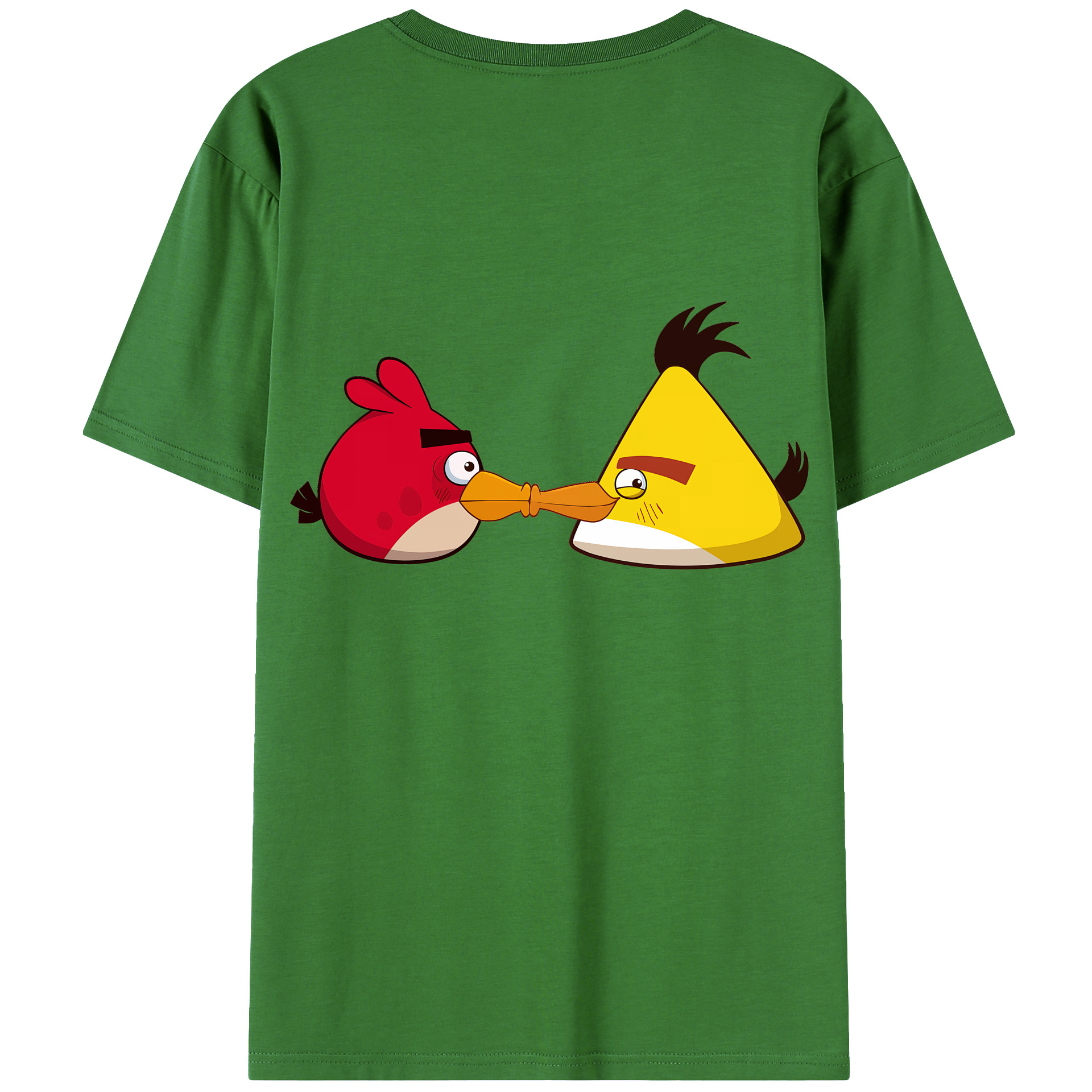 （画像用） Angry Birds アングリーバード レディース半袖Tシャツ(バックプリント)